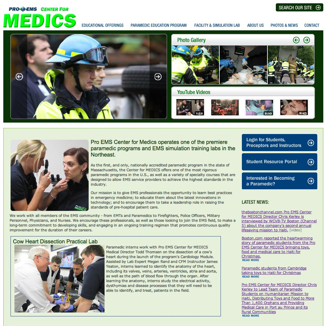 Center for Medics Web Site